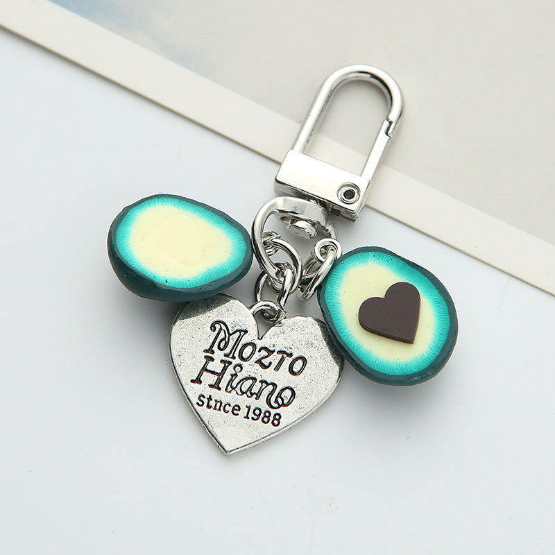 Wholesale Silicone Avocado Keychains